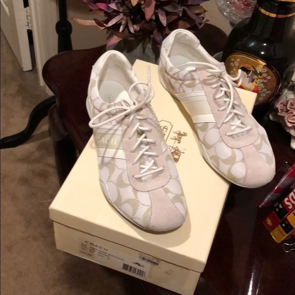 Coach Shoes - Coach white and cream tennis Shoes